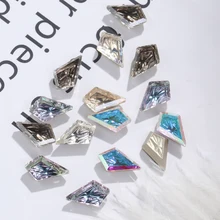 

8x13/12x19MM Relief Rhinestone Kite Nail Accessories Flat Back Crystal Cool Nail Strass Gemstone Glue on Beads Diy Crafts
