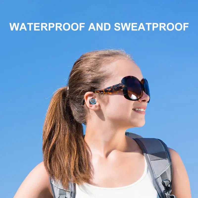 New Earphone For Bluetooth 5 0 Touch Control Portable Wireless Sports Headset Accessories With Charging Case 8D Surround Sound