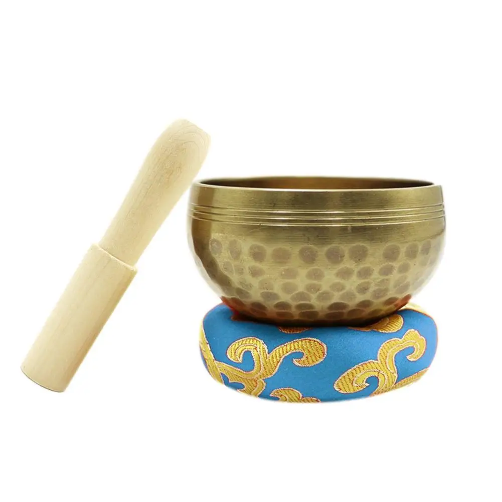 Buddha Sound Bowl with A Mallet Chanting Bowl Yoga Meditation Sound Therapy 