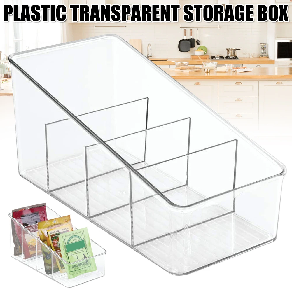 Large Plastic Food Packet Organizer Caddy Storage Station for Kitchen Pantry Cabinet Countertop Holds Spice Pouches Dropship | Дом и сад