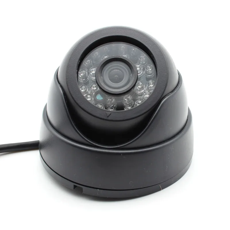 1/" 420 TVL CMOS цветная купольная камера видеонаблюдения для помещений с аудио микрофоном 24 ИК светодиодами D/N