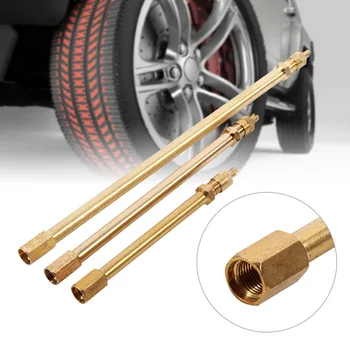 

Tire Valve Stem Brass Metal Tire Valve Extension Straight Bore For Truck Motorcycle Car 100mm/ 140mm/200mm