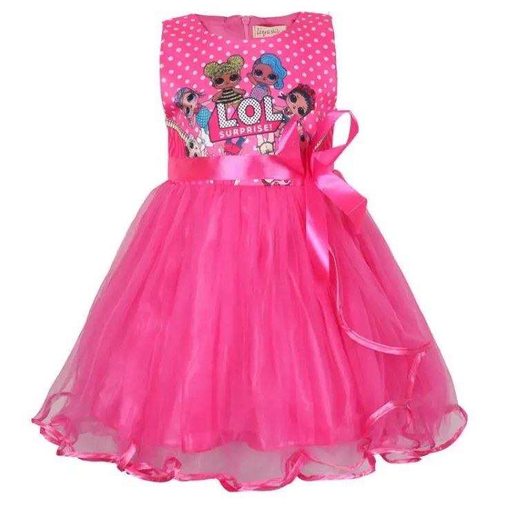L.O.L. SURPRISE! Summer Girls Dress Birthday Party Bow Princess Halloween Christmas Costume Children Toddler LOL | Детская одежда и