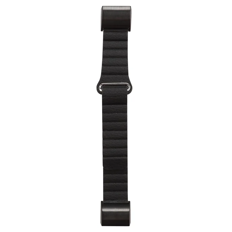Black Наручный ремешок для Fitbit Charge 2, 3 ремешка, сменный кожаный ремень-петля для Fit Bit Charge 2, 3 браслета, умный Браслет, аксессуары - Цвет: Black