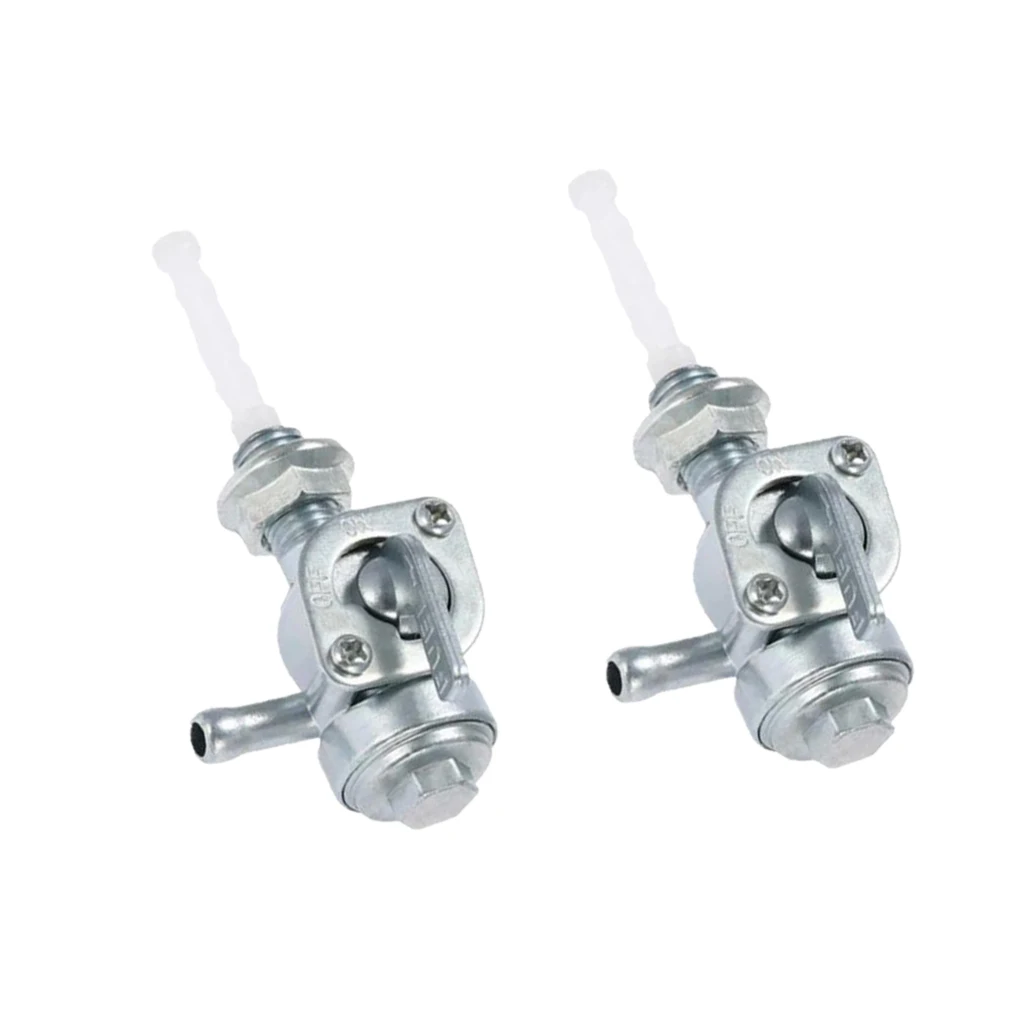 2x Fuel Shut Off Valve Tap Replacement For Generator Gas Engine Tank Switch Fit 1/4" Hose Tap