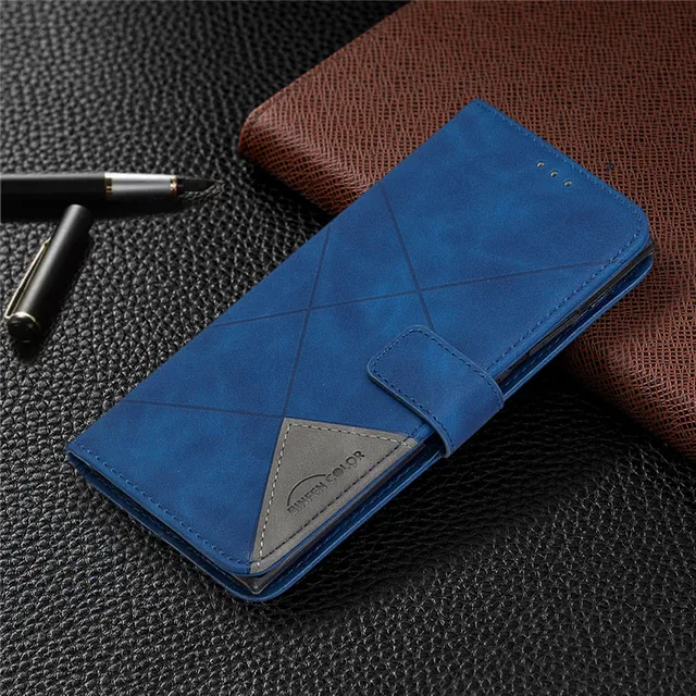Luxury Leather Phone Case For iPhone 12Pro 11Pro 12 Mini 11 Pro Max SE 2020 6 6S 8 7 Plus XR X XsMax Wallet Flip Cover Coque Blue