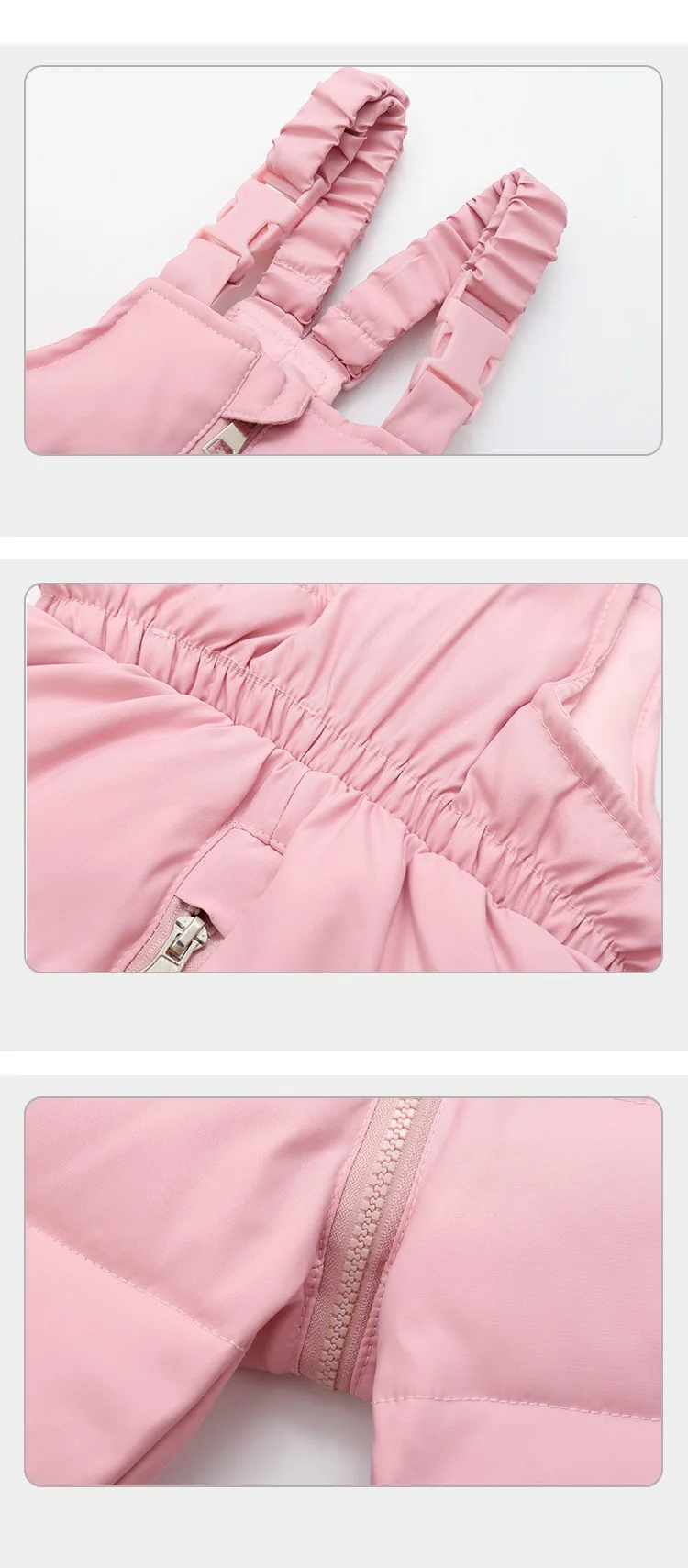 30 Grad russische Winter Kinder Jungen 2 stücke Kleidung Set wasserdichte echte Pelz Daunen jacke für Mädchen Kinder Overall Jungen Overalls – Detail 11