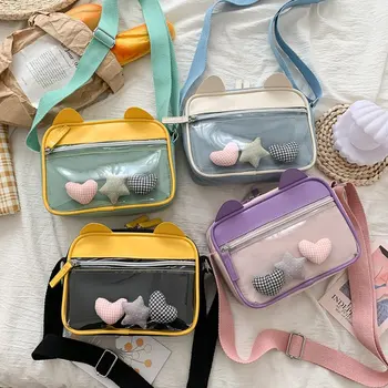 

Handbags Shoulder Bags Women 2020 Summer New Fashion Female Canvas Crossbody Bags School Students Bookbag Cartoon Messenger Bags