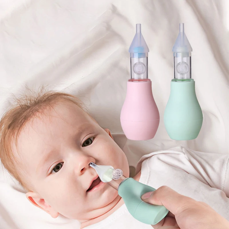 2021 New Born Silicone Baby Nasal Aspirator Safety Nose Cleaner Vacuum Suction Infant Diagnostic-tool Care Accessories | Мать и ребенок