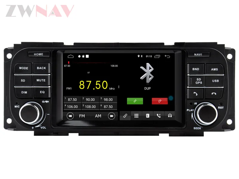 Android 9 DSP новейший Android автомобильный стерео плеер для JEEP Grand Cherokee Liberty Wrangler для Chrysler для Dodge gps без DVD