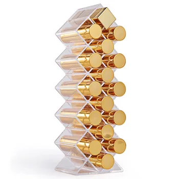 

Fish-shaped lipstick storage box 16-slot cosmetic transparent display rack storage rack