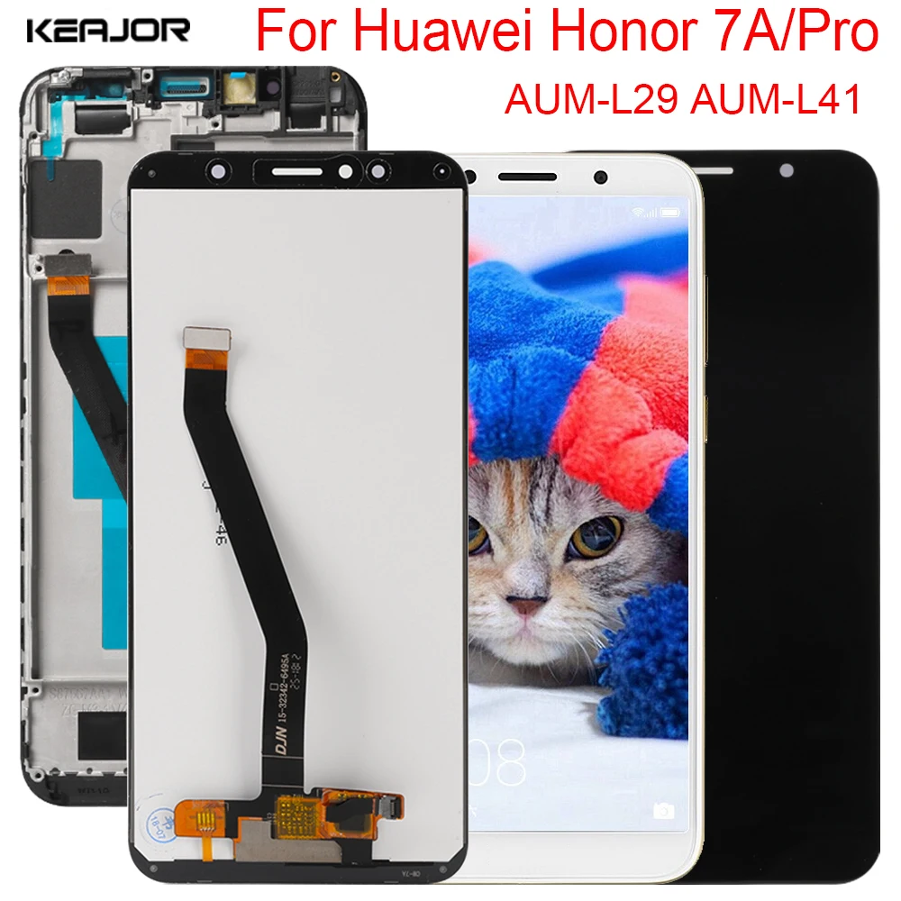 ЖК дисплей 5 7 дюйма для Huawei Honor 7A Pro AUM L29 с дигитайзером в сборе замена экрана 7C | Экраны для мобильных телефонов -1005001287724375