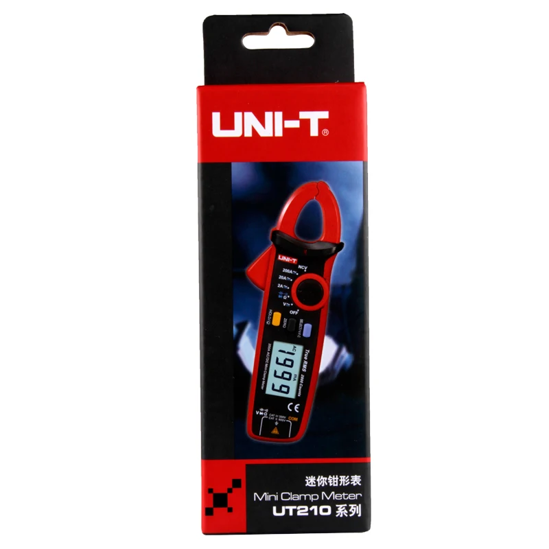 Цифровой зажим Uni t UT210E True RMS UT210A/B/C/D/E AC/DC ток/напряжение Автоматический диапазон VFC