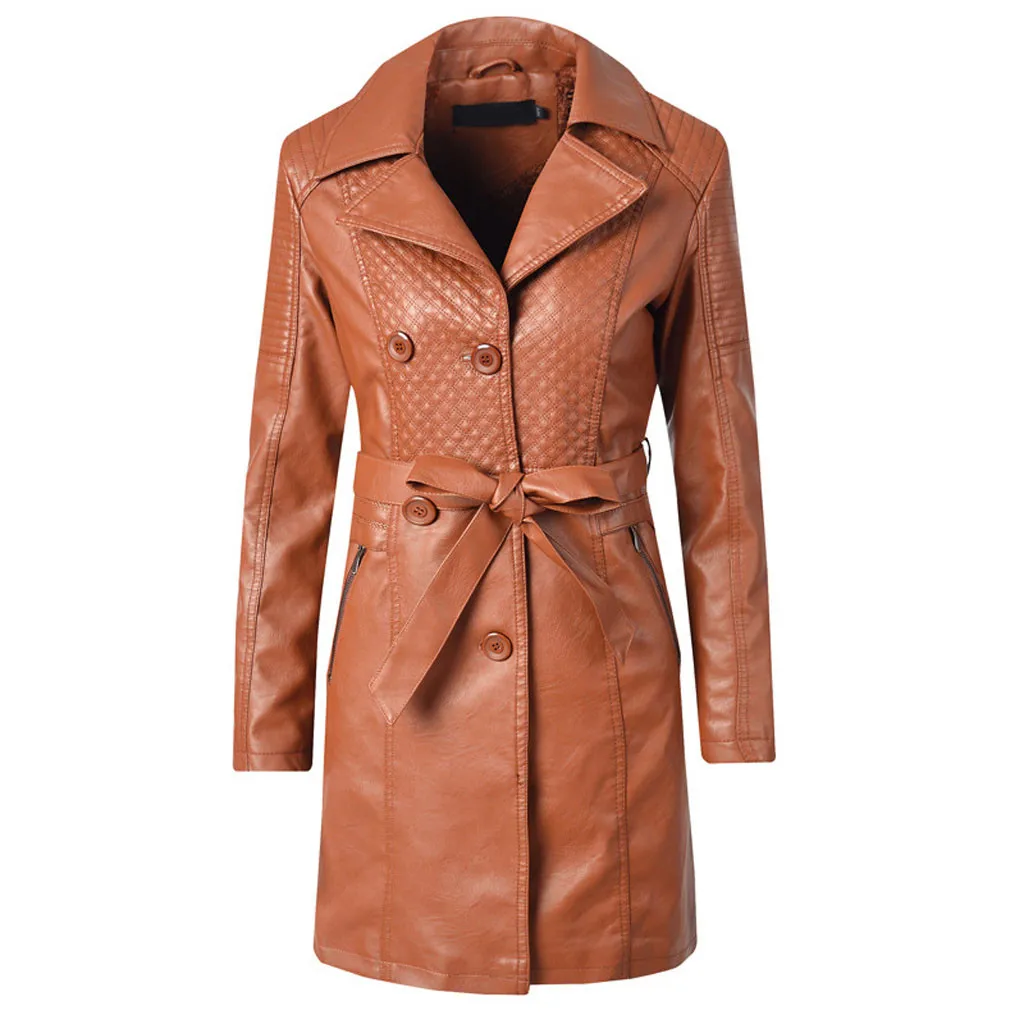 Женское повседневное зимнее приталенное пальто на молнии с длинным рукавом, длинная бандажная куртка, теплое пальто veste femme chaquetas mujer jaqueta feminina