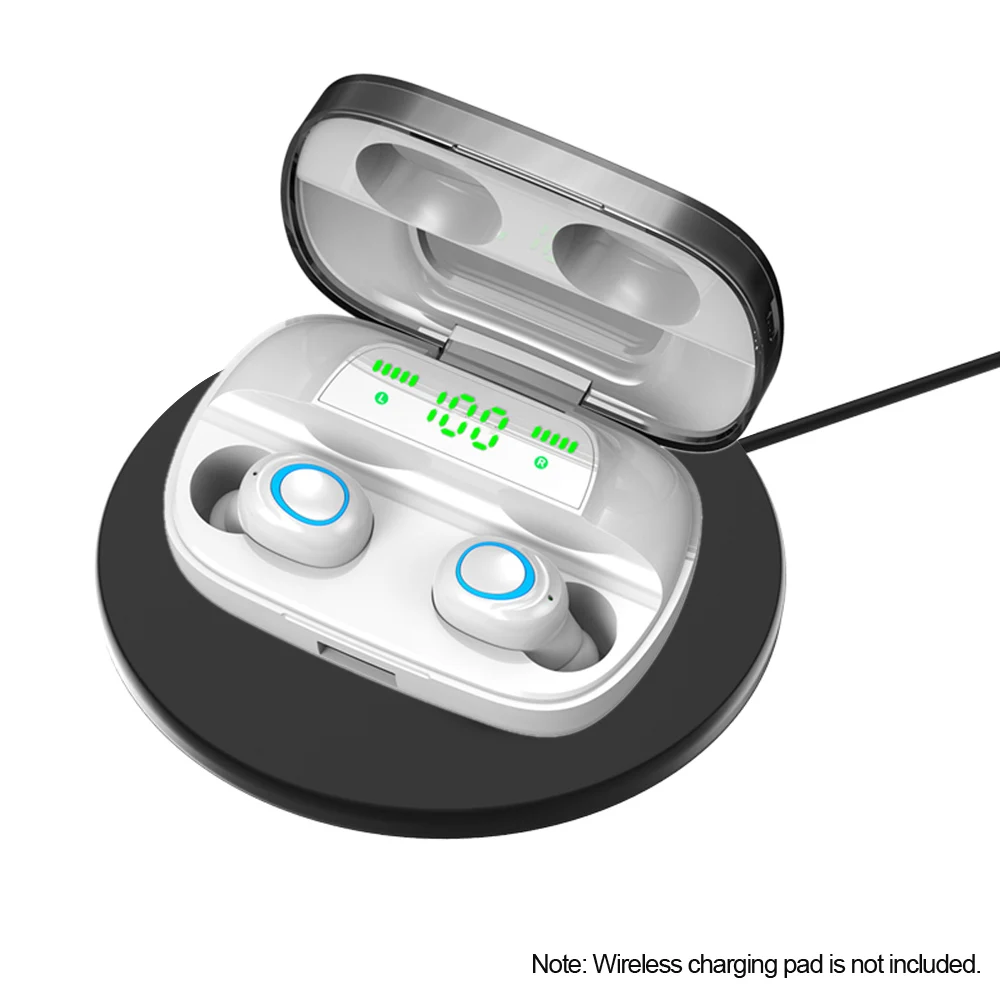 W Wireless Charging S11 Bluetooth 5,0 TWS наушники настоящие Беспроводные наушники с двойным микрофоном музыкальные наушники-вкладыши спортивные наушники для близнецов зарядная коробка - Цвет: W Wireless Charging