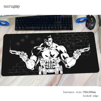 

Punisher skull mouse pad 700x300x4mm gaming mousepad anime XL office notbook desk mat New arrival padmouse games pc gamer mats