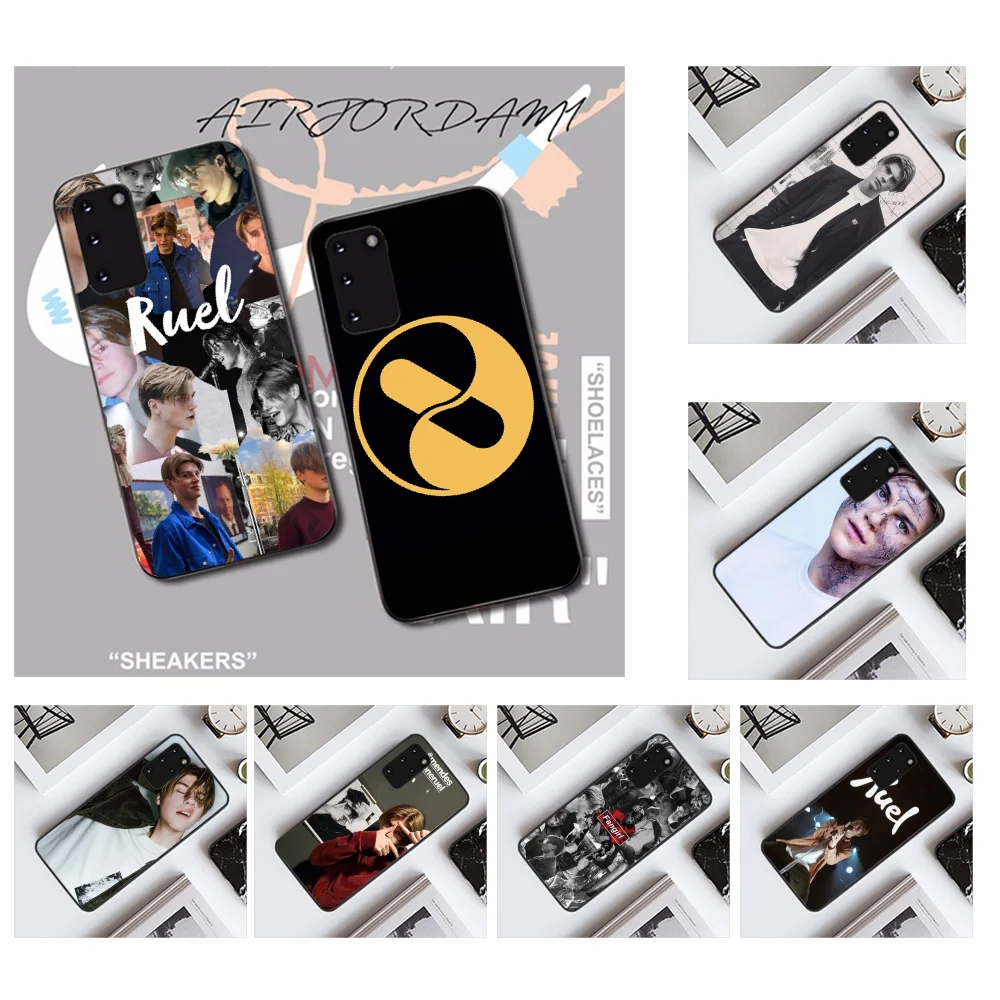

NBDRUICAI Ruel van Dijk Ruel Pattern Black Soft Shell Phone Case Capa for Samsung S20 plus ultra S6 S7 edge S8 S9 plus S10 5G