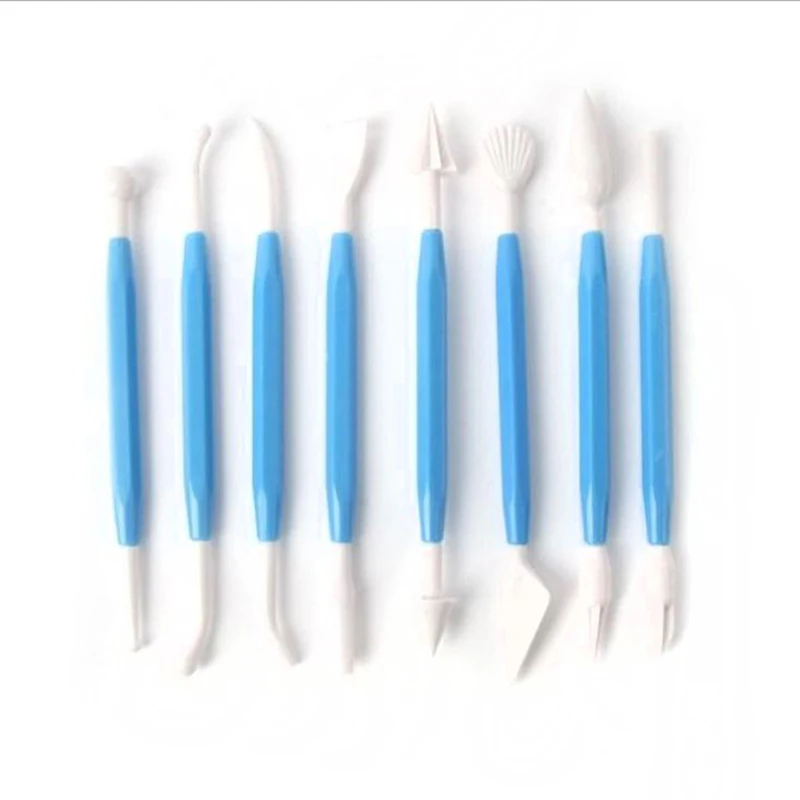 8pcs E Stainless Steel Wire Cake Cutter Slicer Spatula Silicone Mold Cake Decorating Tools Kitchen Baking Pastry Carving DIY Reusable - Цвет: 8pcs E