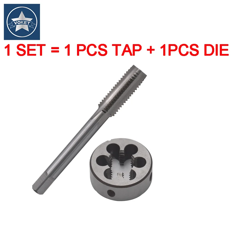 

1 SET HSS Metric Right Hand Screw tap and die set M25 M26 M27 M28 M29 X0.75 X1 X2 X3 Round dies Fine Thread Straight Flute taps