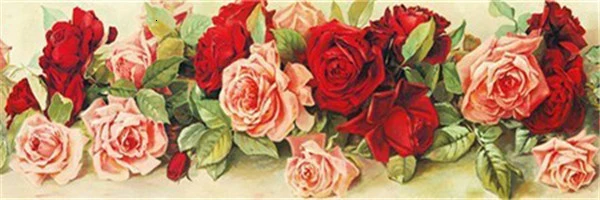 HUACAN 5D Алмазная вышивка цветы розы картина стразами алмазная мазайка декор для дома - Цвет: 3733