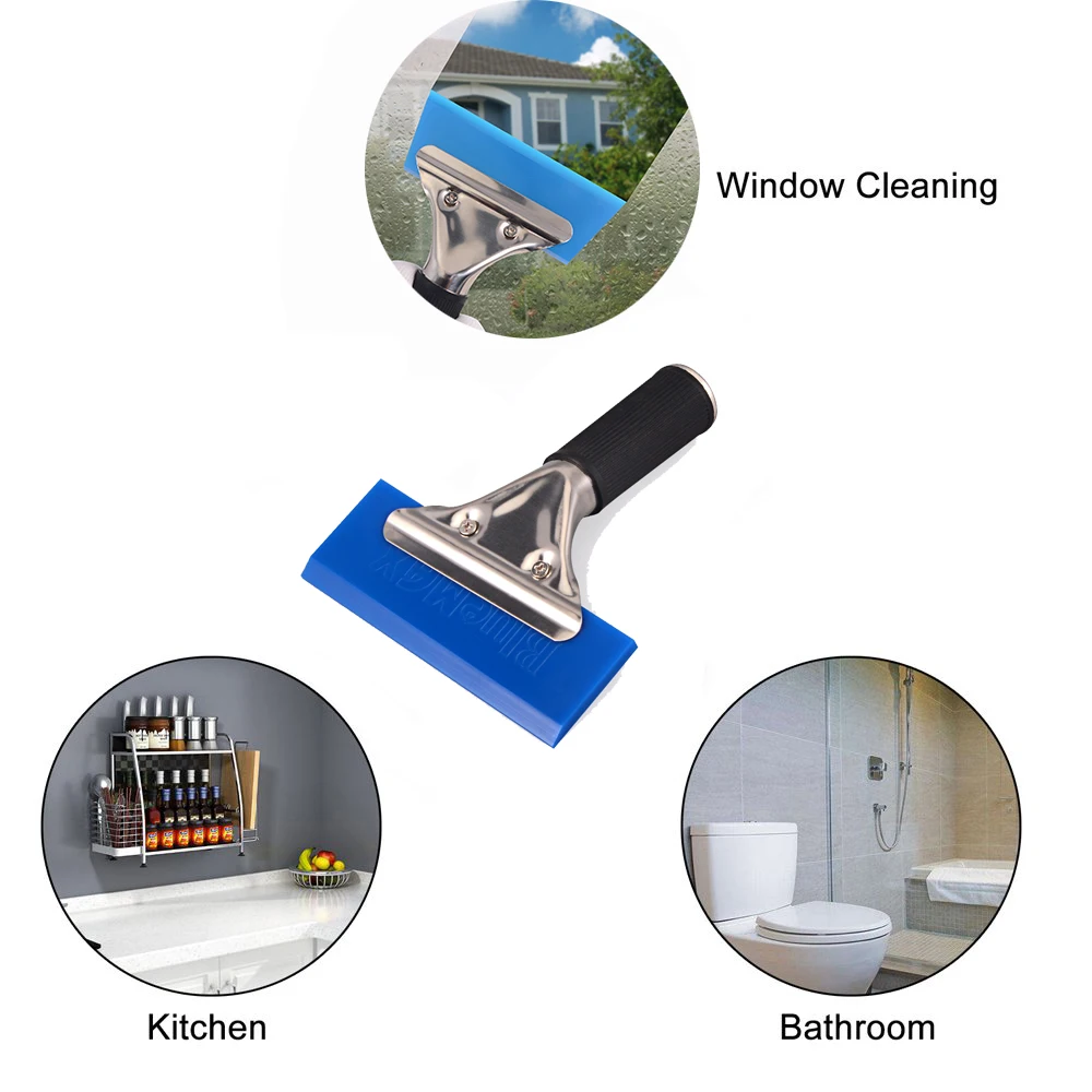 EHDIS BLUEMAX Rubber Squeegee Spare Blade window wiper vinyl squeegee silicone squeegee window tinting squeegee window scraper tool automotive film tools window scraper car film scraper car vinyl scraper for Snow Shovel Handle Window Tint