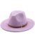 56-60cm White/BlackWide Brim Fedora Hat Women Men Imitation Wool Felt Hats with Metal Chain Decor Panama Jazz Chapeau hat 20