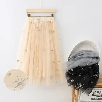 

Girls Long Skirt Children Clothes Kids Star Sequins Pleated Skirts Teenage Girls Skirts Summer 8 10 11 12 13 14 16 Years Mother