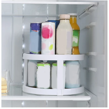

360 Degree Rotating Spices Fruit Tray Turning Table Rotatable Desktop Storage Tool Home Kitchen Storage Rack Organizer
