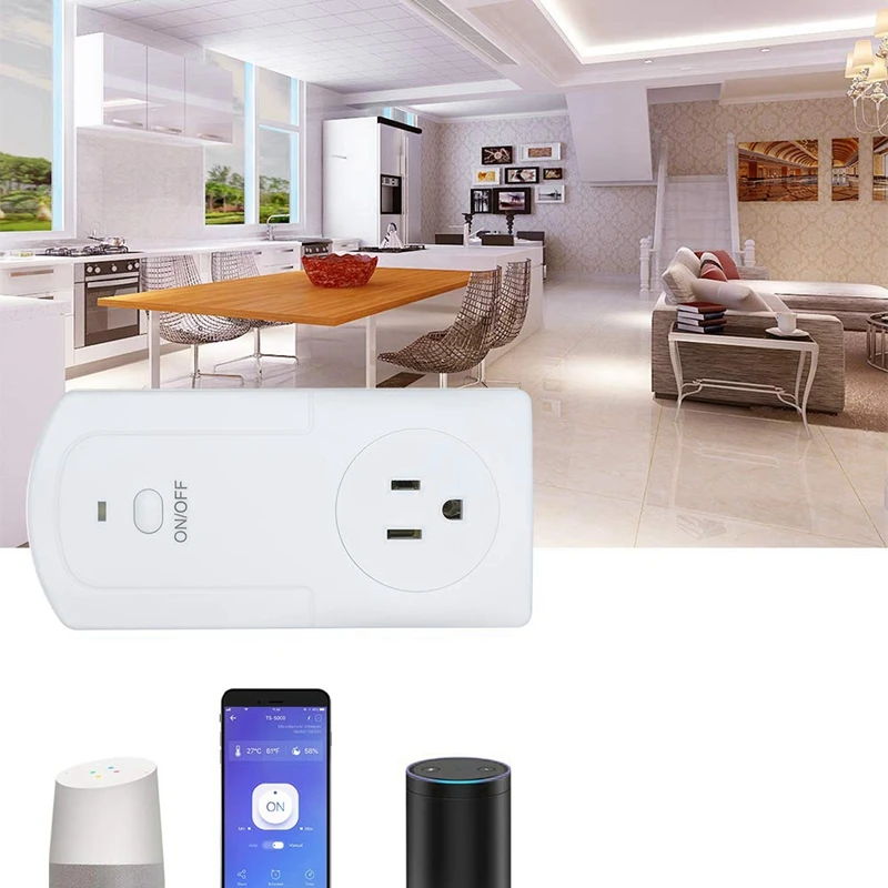 TS-5000 Wi-Fi контроль температуры и влажности розетка синхронизации wifi умная розетка дистанционное управление таймер переключатель(ЕС вилка