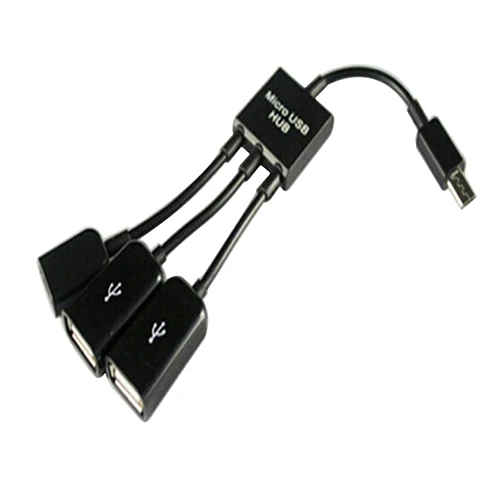 3in1 Micro USB / Type C To 2 OTG 3 Port HUB Cable Splitter Micro USB Type C Adapter Converter For Tablet Mouse Keyboard