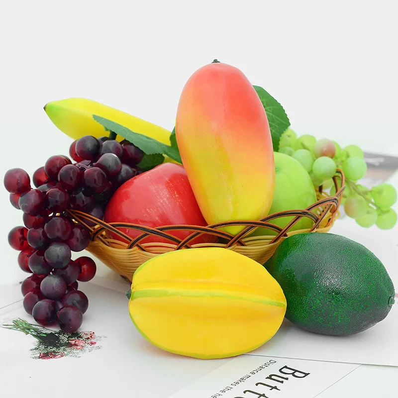 10pcs Artificial Fruits Set, For Home Shop Decoration, Fake Fruit  Vegetables Basket And Bowl Decoration, Kitchen Restaurant Table Cabinet  Party Decoration, Photography Props Toys