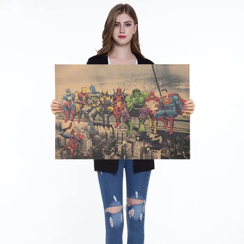 

1PC Movie Series Kraft Paper Poster Classic Nostalgia Poster For Living Room Home Decoration Wall Stickers 51x36cm