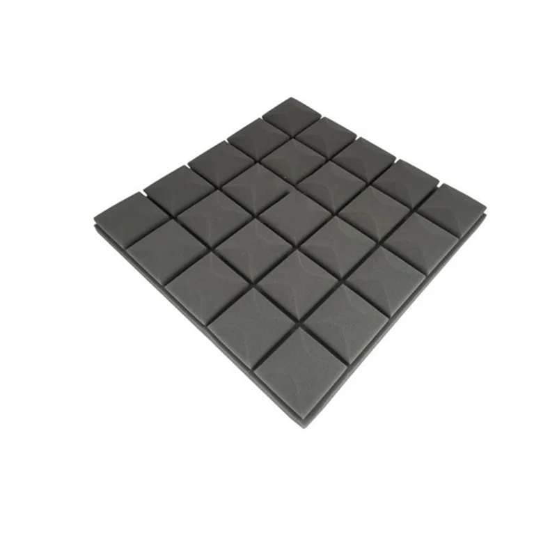 grey 8 цветов, 4 шт., 50x50x5 см, студийная акустическая Звукоизоляционная пена, Звукопоглощающая Панель, плитка, клиновидная Защитная губка - Цвет: grey