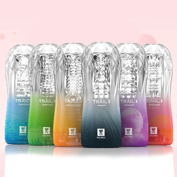 Male Masturbator Cup Soft Pussy Sex Toys Transparent Vagina Adult Endurance Exercise Sex Products Vacuum Pocket Cup for Men 2