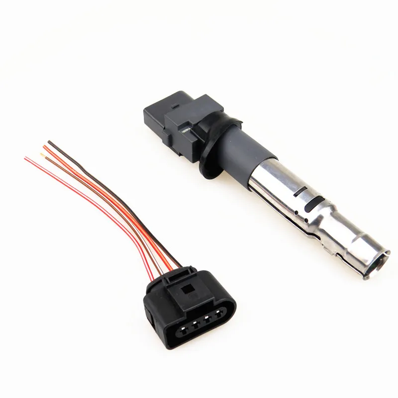 

AZQFZ Engine Voltage Ignition Coil Plug kit For VW Eos Passat Phaeton Touareg Passat CC Q7 Superb 022 905 715 A 1J0 973 724