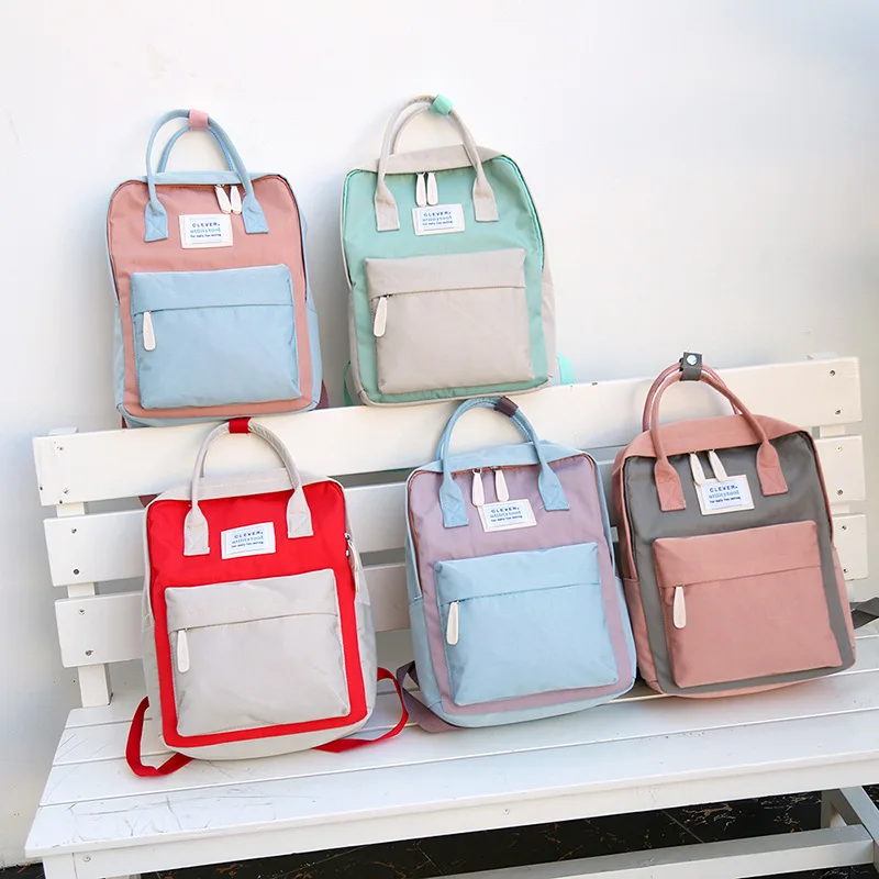 

WOMEN'S Backpack Nylon Waterproof Large Capacity Schoolbag Multi-functional Mummy Bag