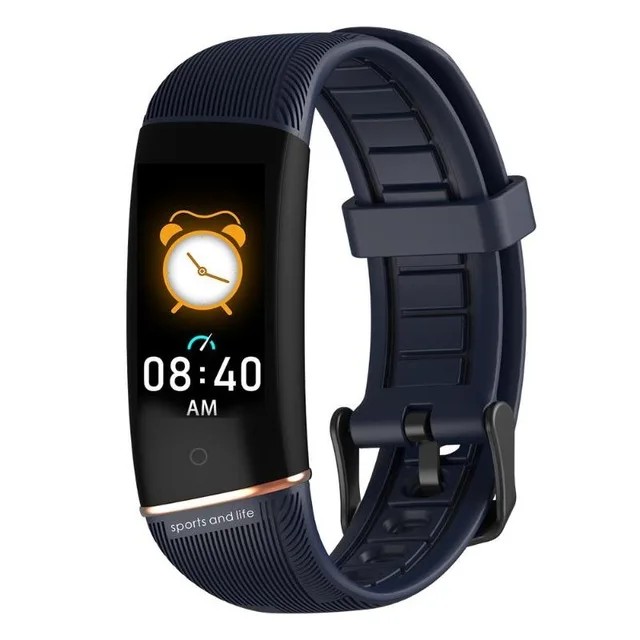 Blue E98 Smart Bracelet Men Women Fitness Track Heart Rate Monitor Smart Watch Blood Pressure Watch IP67 Waterproof Sport smart band - Цвет: Blue