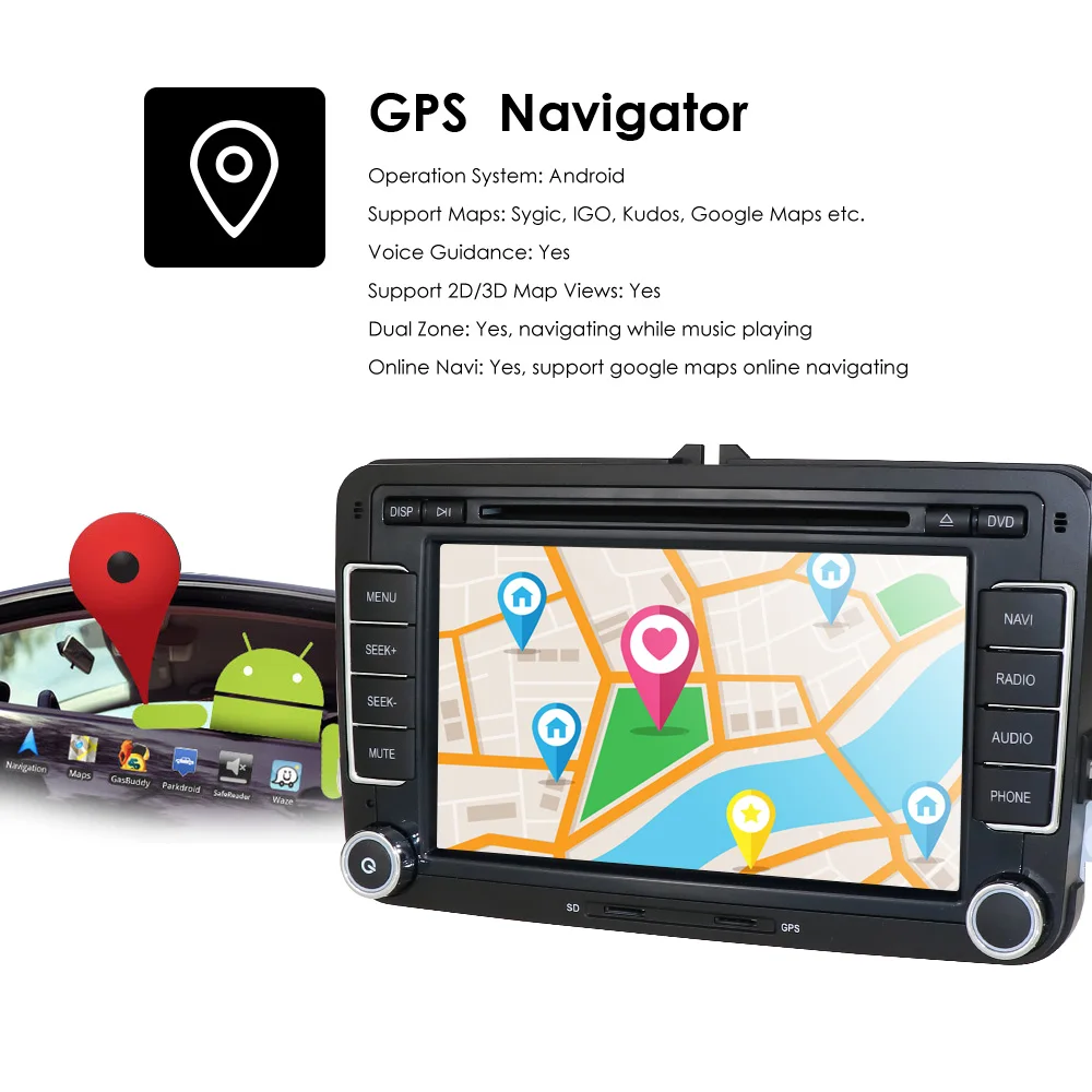 Автомобильный мультимедийный плеер Android 9 gps 2 Din для VW/Golf/Tiguan/Skoda/Fabia/Rapid/Seat/Leon Canbus Automotivo DVD Радио DSP