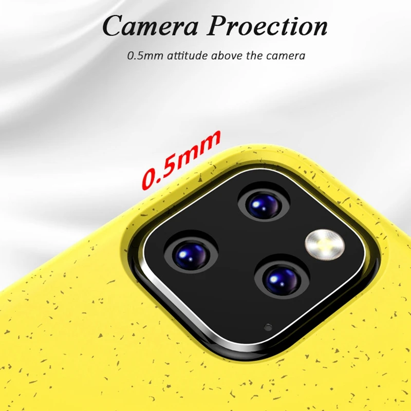 US $310.00 200pcs Environmental Friendly Case For IPhone 11 Pro Max Made From Wheat Straw For IPhone11 11pro Soft Candy Color Phone Cover