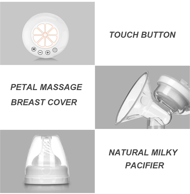 Двойные молочные насосы, Электрический молокоотсос, один с бутылочкой, лимон, для младенцев, USB, BPA бесплатно, мощная грудь, насос для кормления детей, T2259