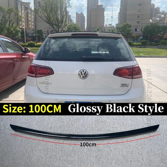 Spoiler Universal Rear Wing Sedan Hatchback Car Tuning Accessories Trunk Lip Lid For Mercedes W204 BMW Honda Civic Audi VW Golf Glossy Black 100CM