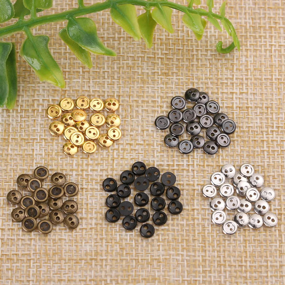 20/40PCs Mini Buttons Buckles Handmade Doll Accessories DIY Clothes Round Clothing Sewing Craft 4mm | Игрушки и хобби