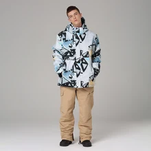 Лыжный костюм для мужчин, зимний, теплый, ветрозащитный, водонепроницаемый, для спорта на открытом воздухе, зимние куртки и штаны,, лыжный костюм для мужчин, t, сноуборд, лыжная куртка для мужчин B