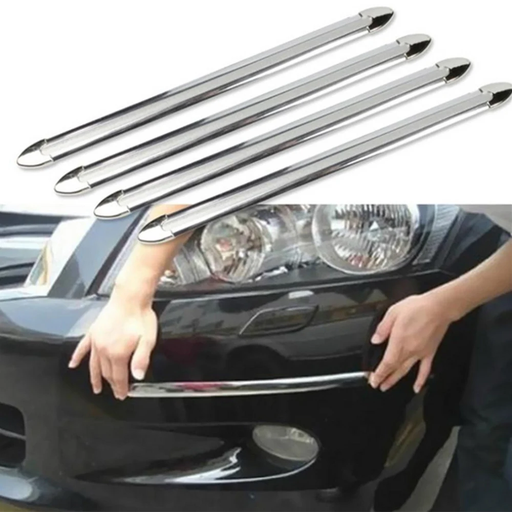 

4X Car SUV Edge Anti-collision Strip Bumper Protector Protective Guard Bar Anti-Rub Scrape Retail Bumper Crash Styling Mouldings