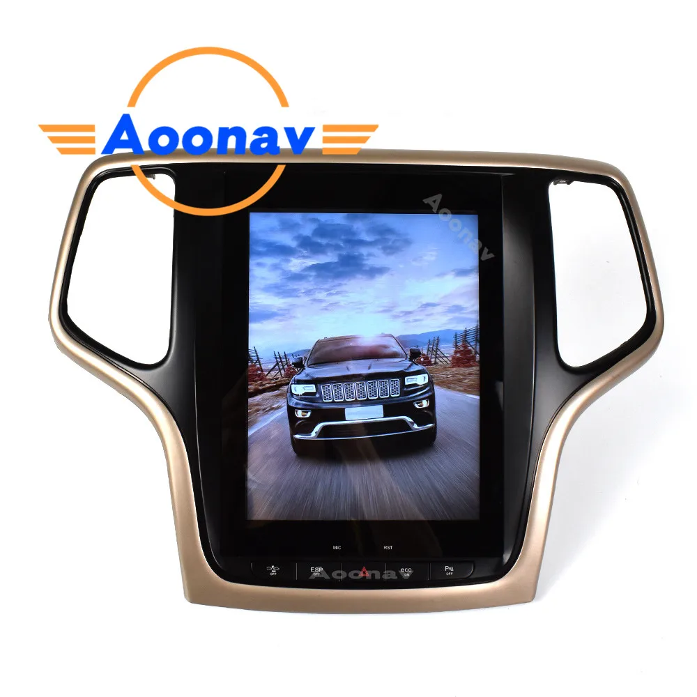 Автомобильный HD сенсорный экран радио мультимедийный плеер для-Jeep Grand Cherokee 2014-2016