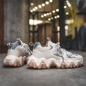 

Vintage Dad Men Shoes 2020 Fashion Mesh Light Pu Leathable Men Casual Tenis Shoes Men Keep warm Sneakers Zapatos Hombre