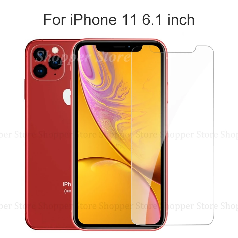 For iPhone 11 6.1 Новое закаленное стекло для iPhone 11 11 Pro MAX Защитная крышка для экрана стекло для iPhone 11 XI XIR XR Pro 6,1 6,5 5,8 дюймов пленка - Цвет: For iPhone 11 6.1