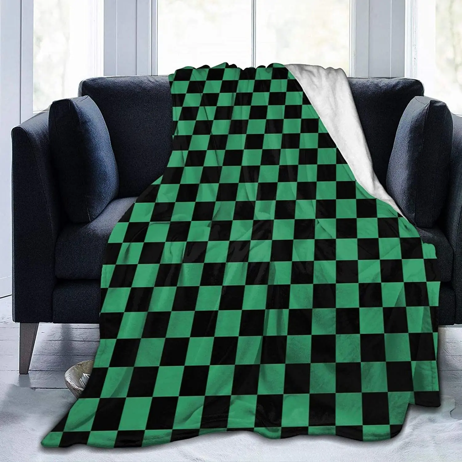 Demon Slayer Blanket Flannel Soft Fleece for Bedding Couch Sofa Warm Throw Room Great Gift Christmas | Дом и сад