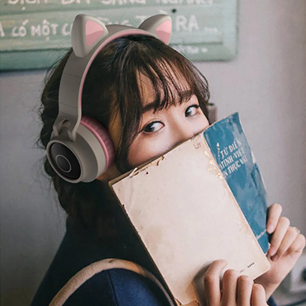 Bluetooth наушники Arikasen со светодиодной подсветодиодный кой FM радио и