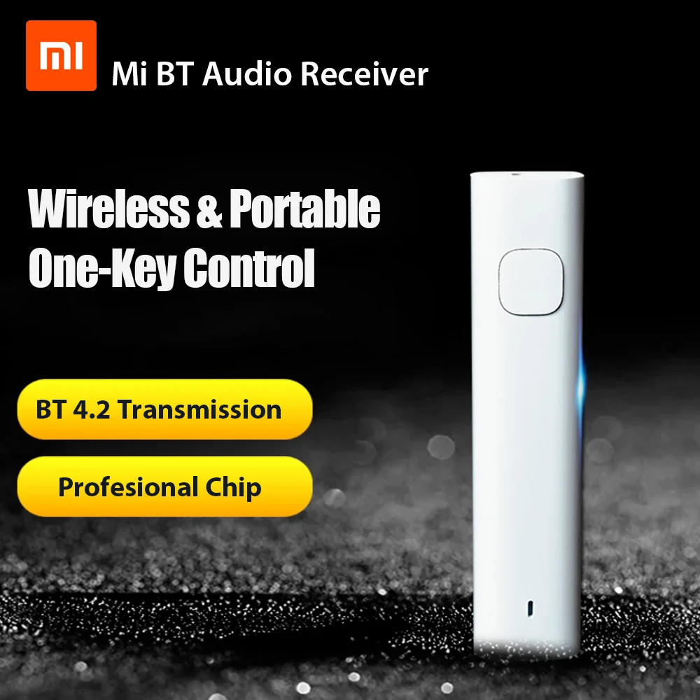 Xiaomi Bluetooth 4,2 аудио приемник беспроводной адаптер 3,5 мм аудио музыка автомобильный комплект Динамик Наушники руки